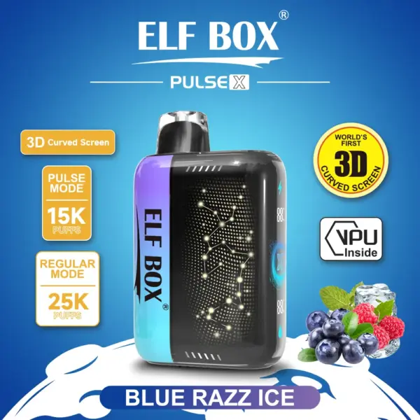 ブルーラズアイス フレーバー（ニコチンベイプ5%）｜ELF BOX PLUS X