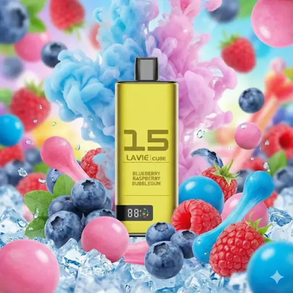 ブルーベリーラズベリーバブルガム（ニコチンベイプ5%）｜LAVIE CUBE